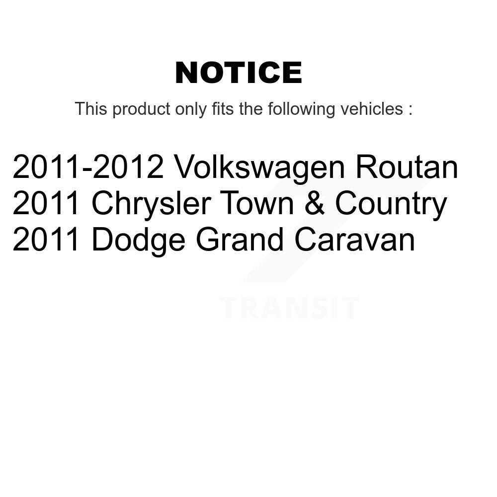 Bearing Lower Arm Tie Rod & Link Front Right Kit (5Pc) For Dodge Grand Caravan