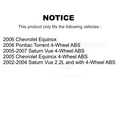 Hub Bearing Lower Control Arm Outer Tie Rod & Link Front Left Kit For Saturn Vue