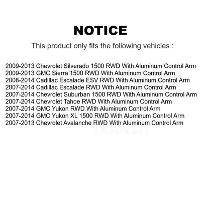 Bearing Lower Ball Joint Upper Control Arm Link Front Right Kit For Chevrolet XL
