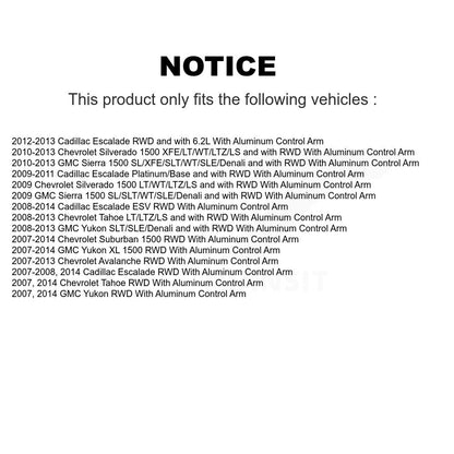Bearing Lower Ball Joint Outer Tie Rod & Link Front Kit For Chevrolet GMC Sierra