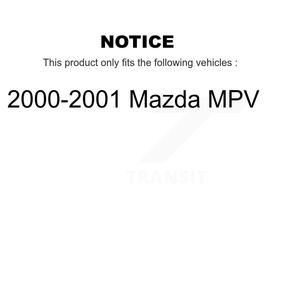 Wheel Bearing Lower Ball Joint & Sway Bar Link Front Kit For 2000-2001 Mazda MPV