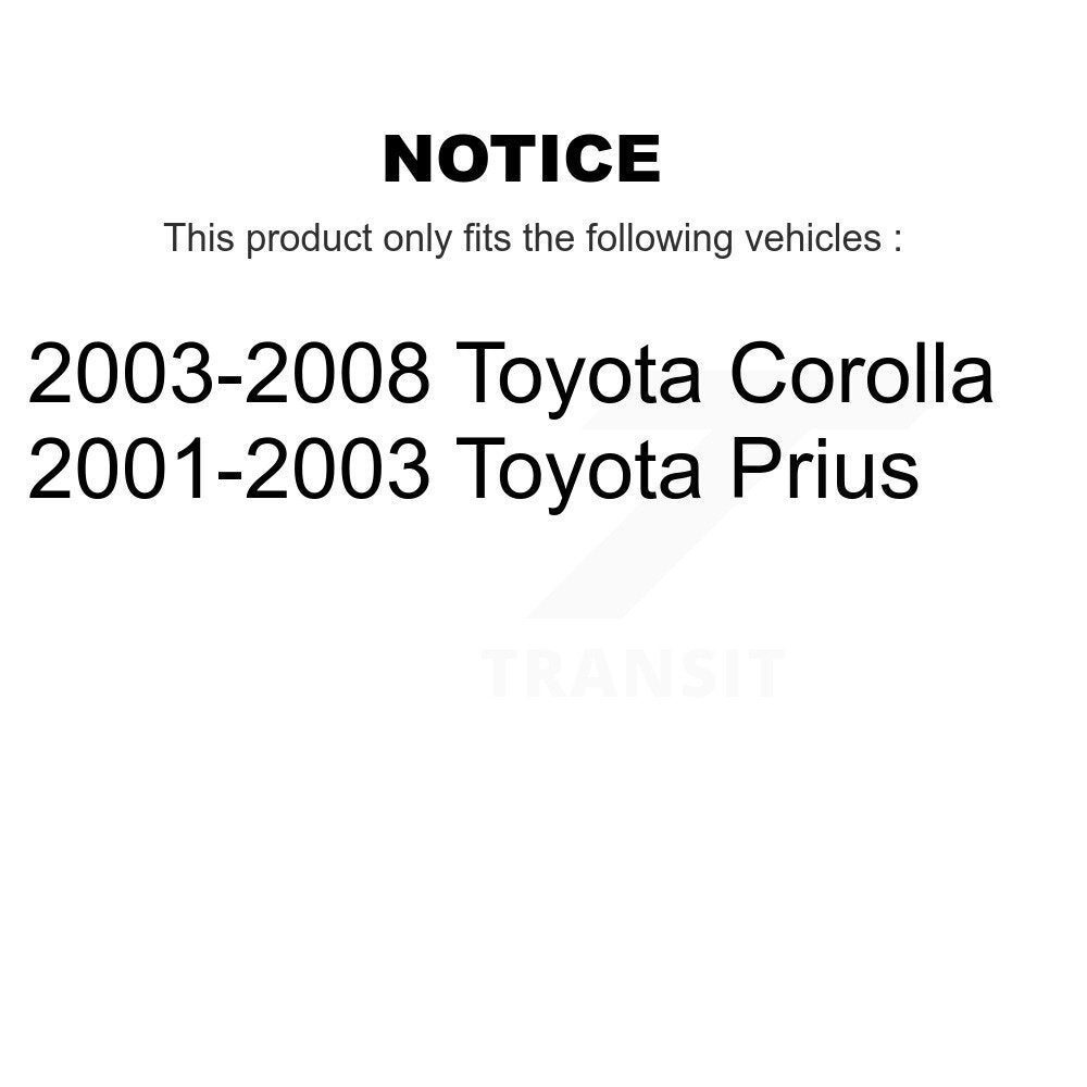 Wheel Bearing Lower Ball Joint Sway Bar Link Front Kit For Toyota Corolla Prius
