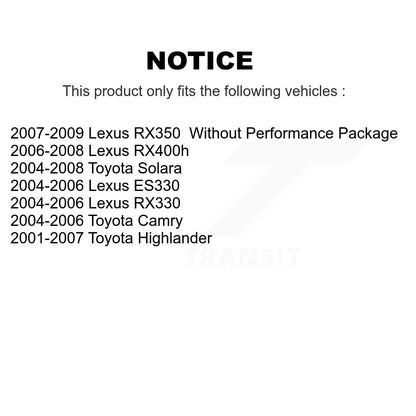 Bearing Lower Control Arm Link Front Kit For Toyota Lexus Camry Highlander RX350