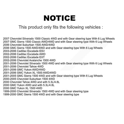 Bearing Lower Ball Joint Outer Inner Tie Rod Link Front Kit (10Pc) For Chevrolet