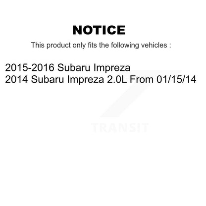 Bearing Lower Ball Joint & Sway Bar Stabilizer Link Front Kit For Subaru Impreza