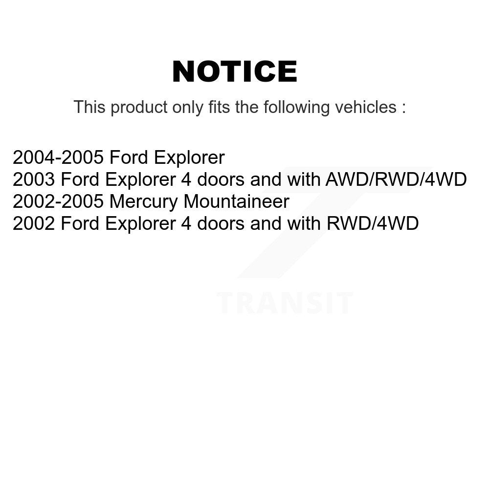 Bearing Lower Ball Joint & Link Front Kit For Ford Explorer Mercury Mountaineer