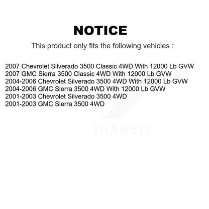 Bearing Lower Ball Joint Upper Control Arm Link Front Kit For Chevrolet GMC 3500