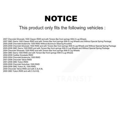 Bearing Upper Lower Ball Joint & Link Front Kit For Chevrolet GMC Silverado 1500