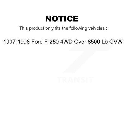 Shock Absorbers Front Rear Kit For 1997-1998 Ford F-250 4WD Over 8500 Lb GVW