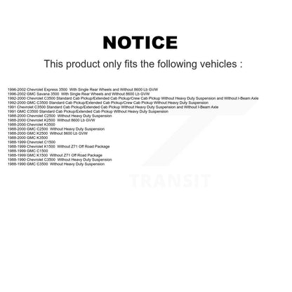 Shock Absorbers Rear Pair For Chevrolet GMC K1500 C1500 K2500 C2500 K3500 C3500