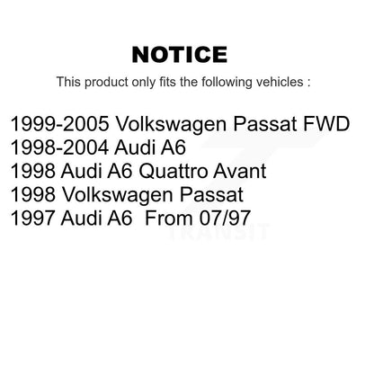 Suspension Shock Absorbers Rear Pair For Volkswagen Passat Audi A6 Quattro