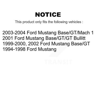 Suspension Shock Absorbers Rear Pair For Ford Mustang