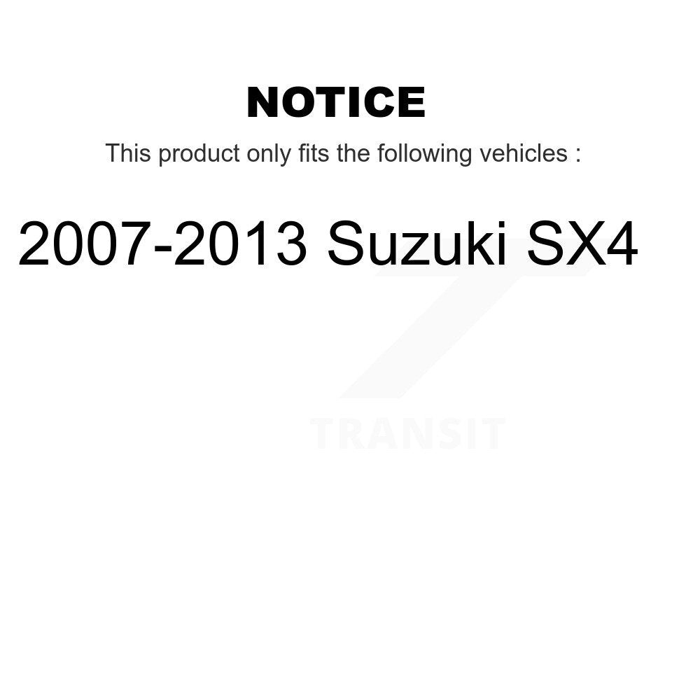 Suspension Shock Absorbers Rear Pair For 2007-2013 Suzuki SX4
