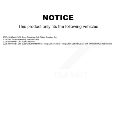 Suspension Shock Absorbers Rear Pair For Ford F-250 Super Duty F-350 F-450