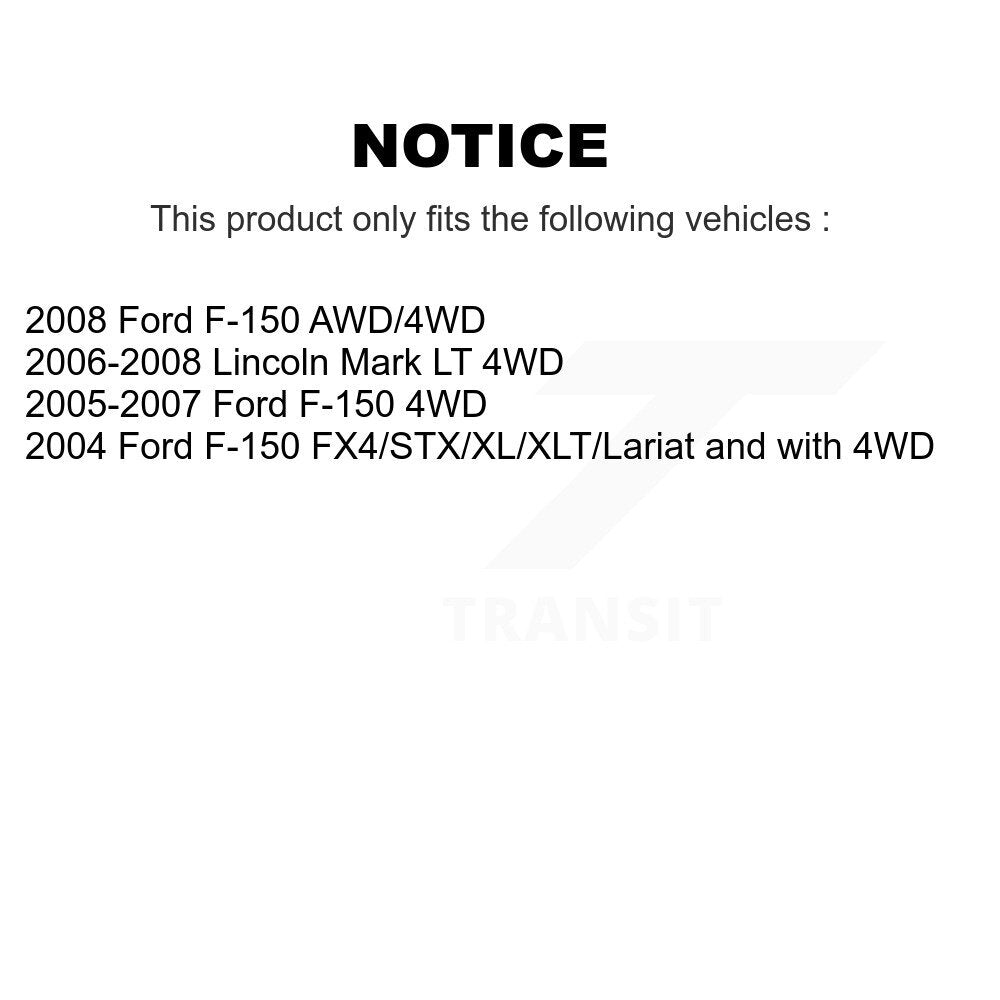 Suspension Struts Front Pair For Ford F-150 Lincoln Mark LT