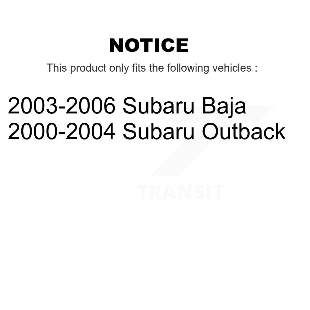 Suspension Struts Rear Pair For Subaru Outback Baja