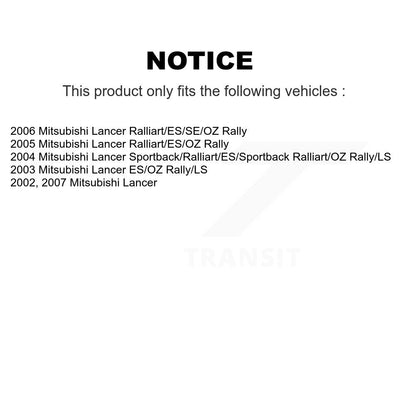 Suspension Struts Rear Pair For Mitsubishi Lancer