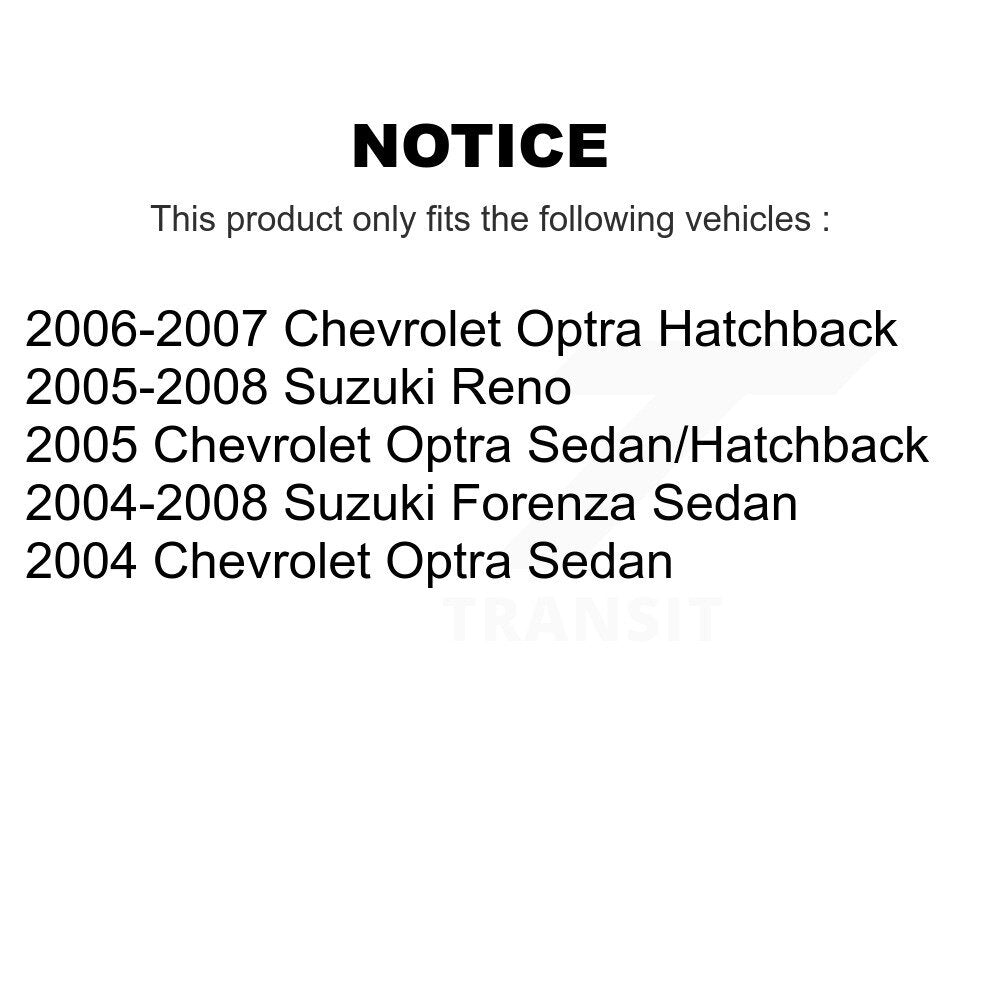 Suspension Struts Front Kit For Chevrolet Optra Suzuki Forenza Reno