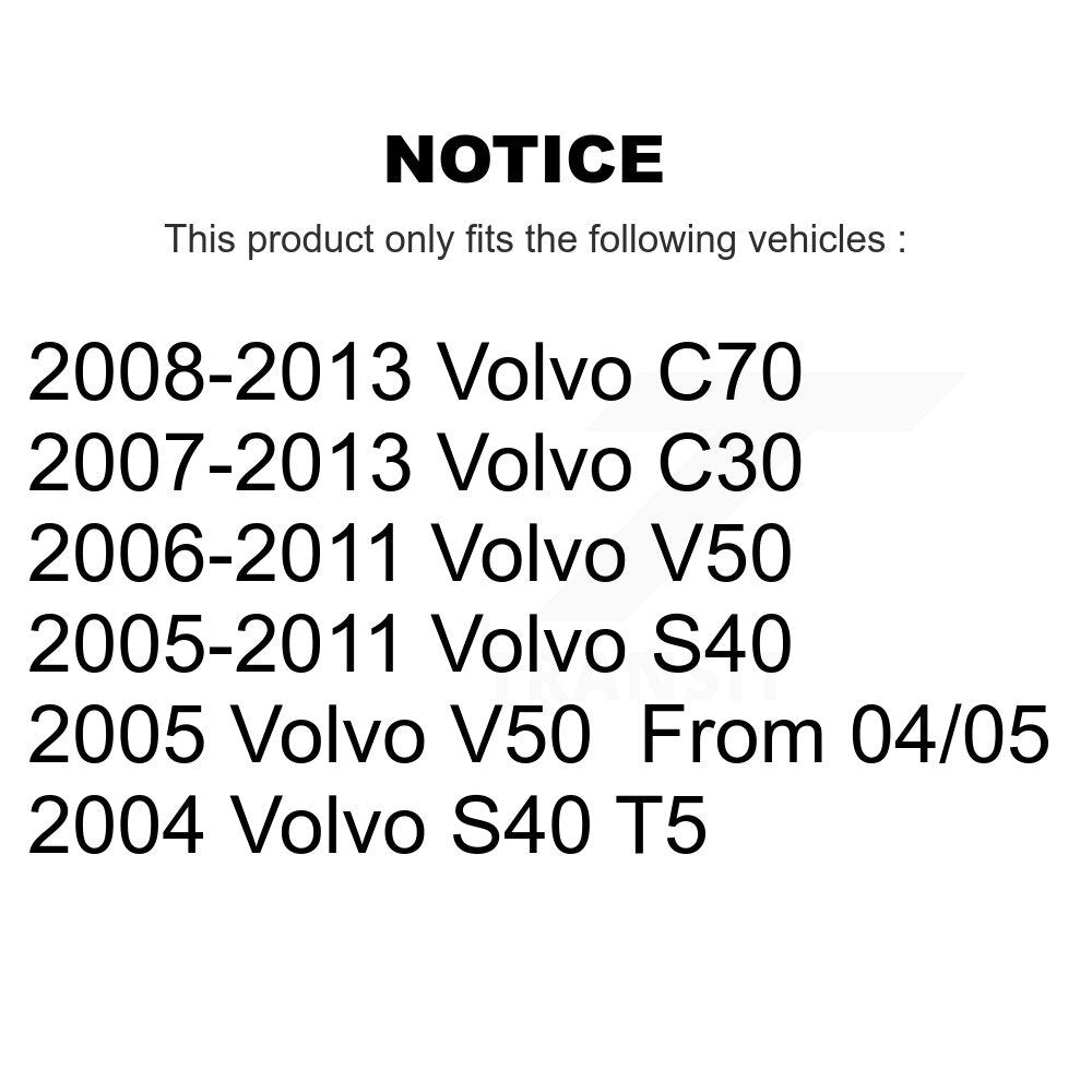 Suspension Struts Front Kit For Volvo S40 C30 V50 C70
