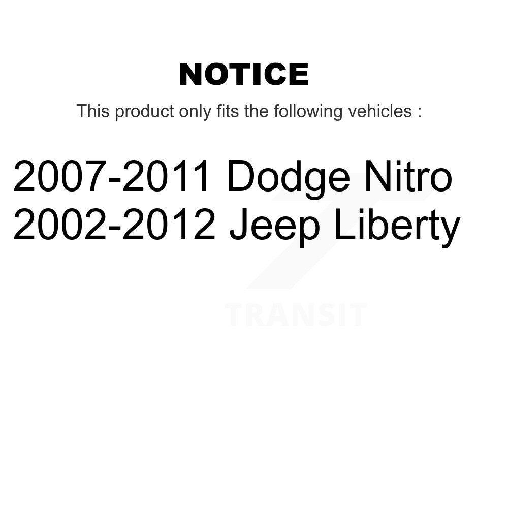 Suspension Struts Front Rear Kit For Jeep Liberty Dodge Nitro