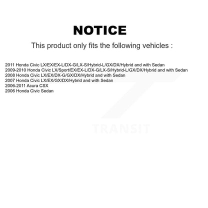 Suspension Struts And Shock Absorbers Front Rear Kit For Honda Civic Acura CSX