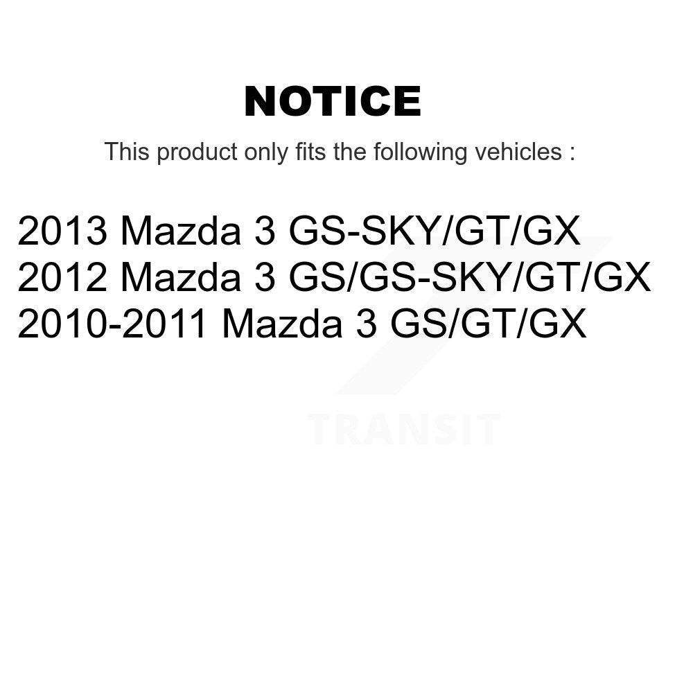 Suspension Struts And Shock Absorbers Front Rear Kit For Mazda 3