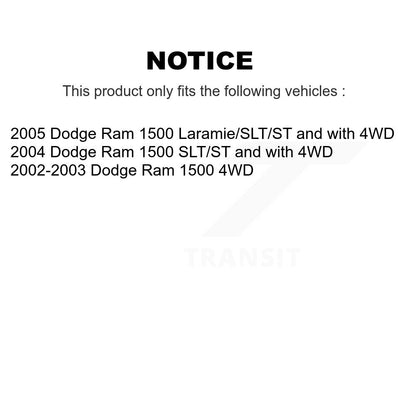 Suspension Shock Absorbers Front Rear Kit For Dodge Ram 1500