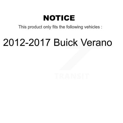 Suspension Shock Absorbers Rear Pair For 2012-2017 Buick Verano