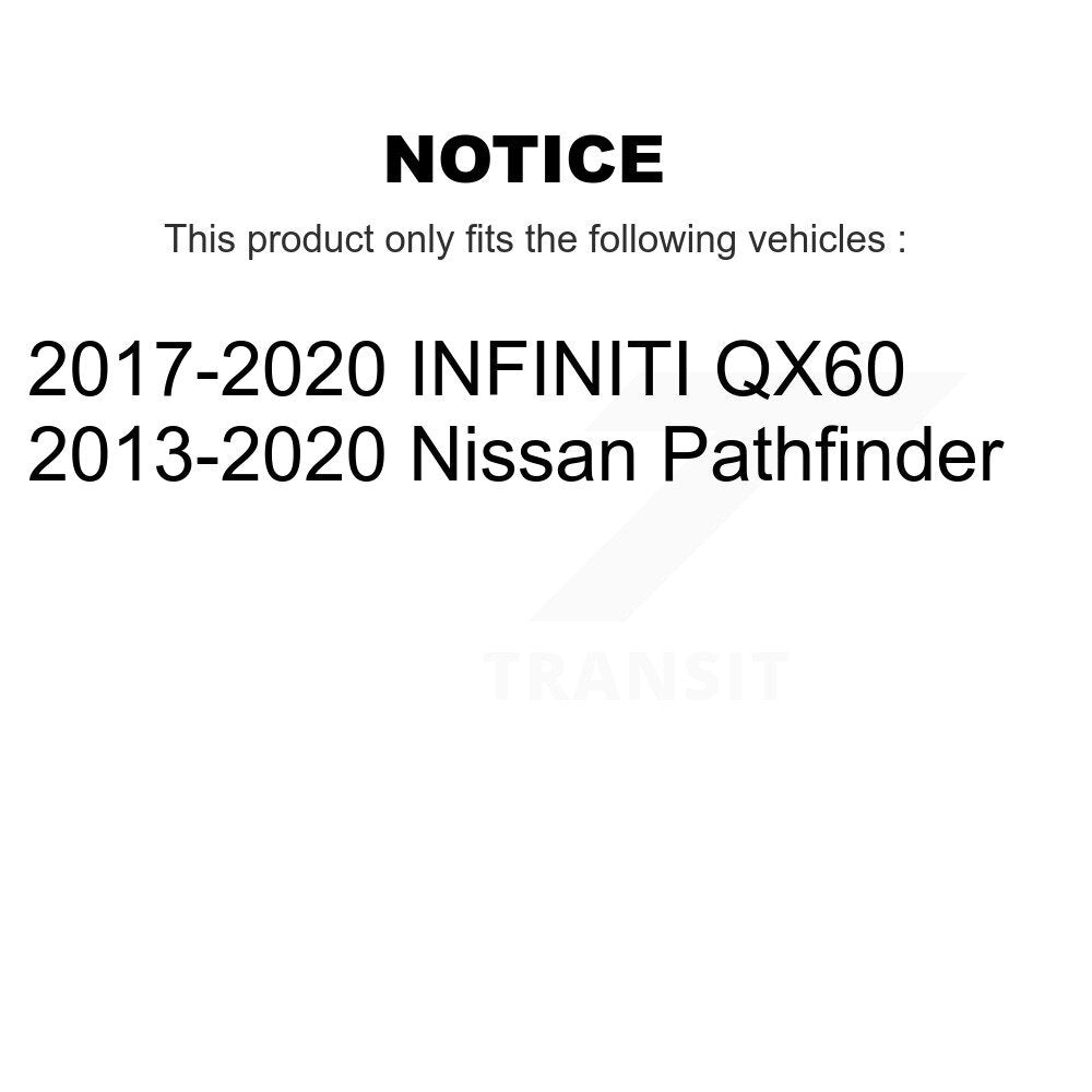 Suspension Shock Absorbers Rear Pair For Nissan Pathfinder INFINITI QX60