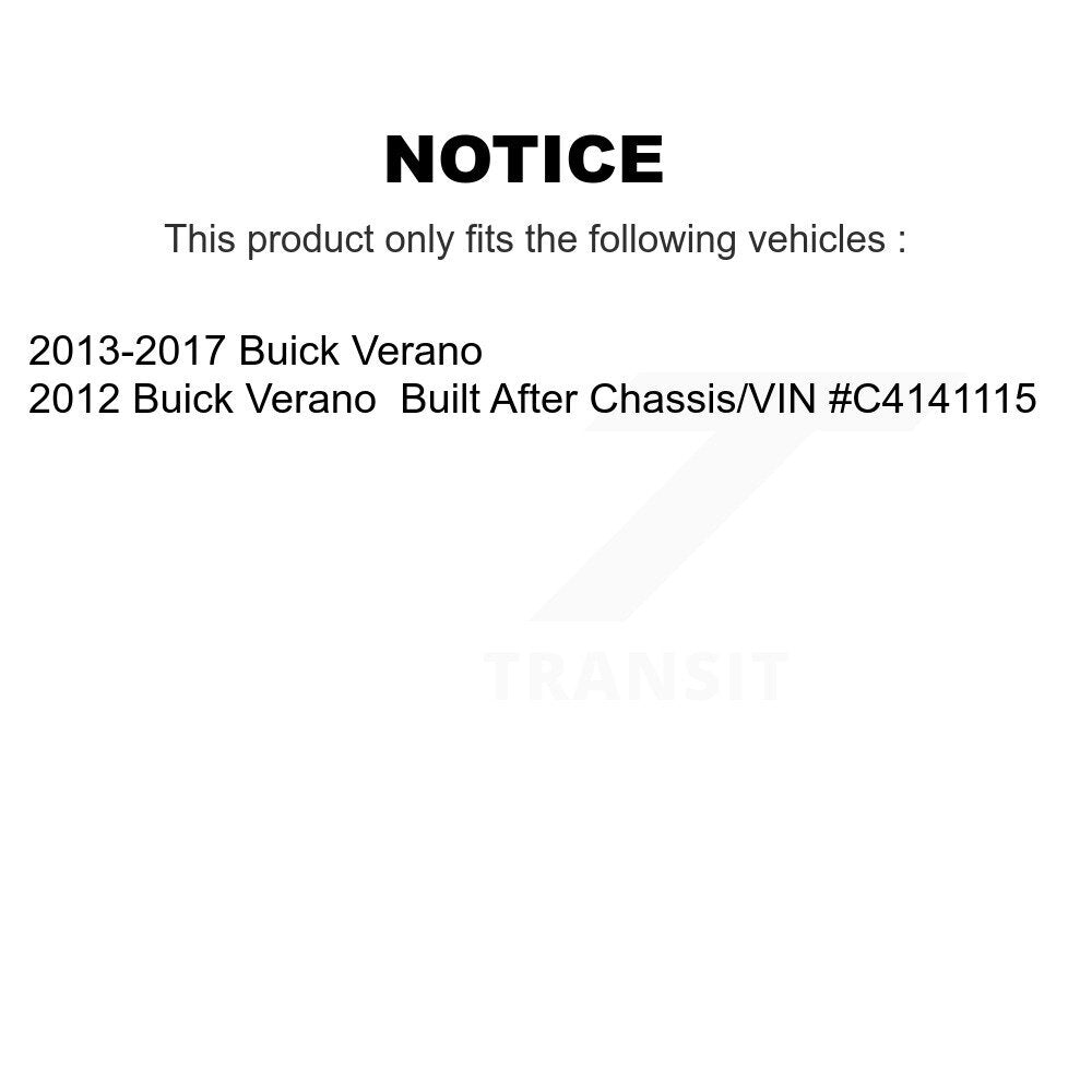 Suspension Struts And Shock Absorbers Front Rear Kit For Buick Verano
