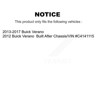 Suspension Struts And Shock Absorbers Front Rear Kit For Buick Verano