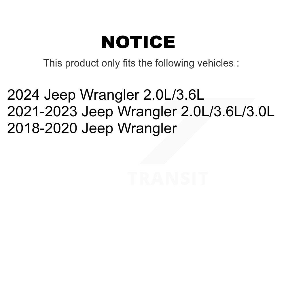 Suspension Shock Absorbers Rear Pair For Jeep Wrangler