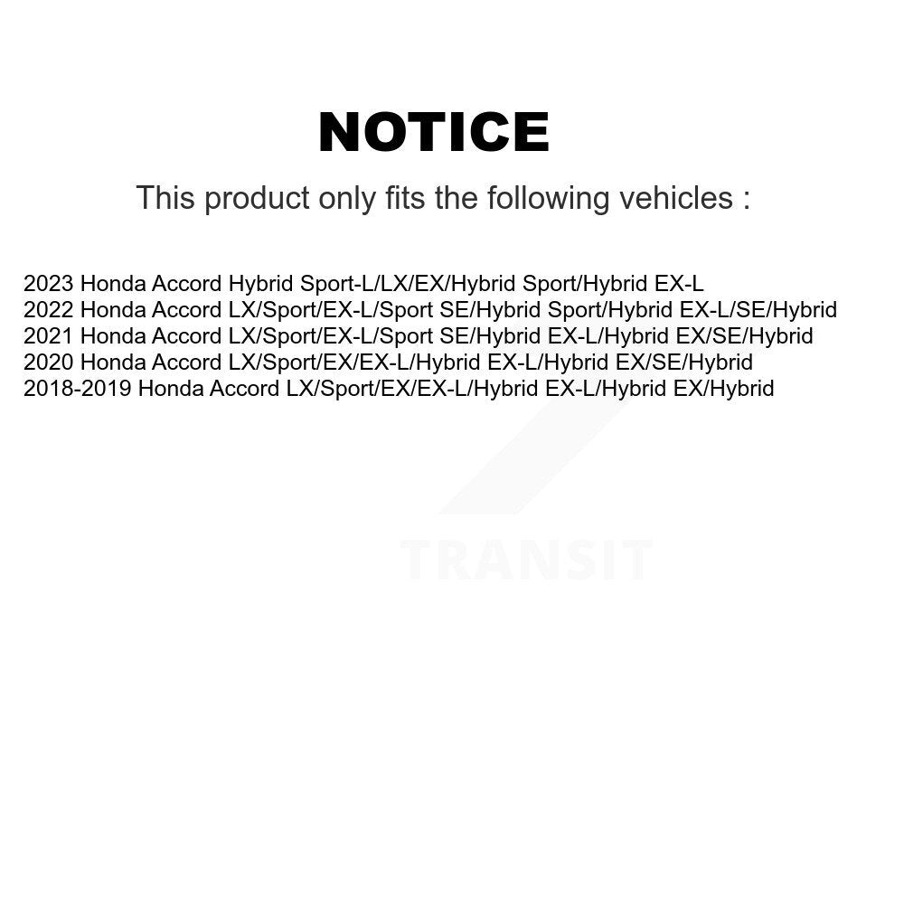 Suspension Shock Absorbers Rear Pair For Honda Accord