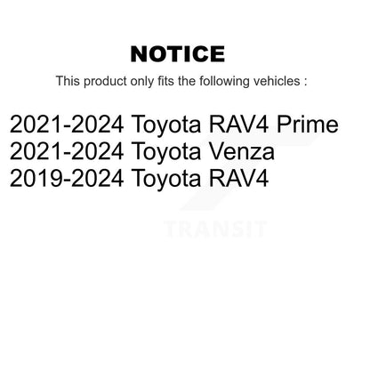 Suspension Shock Absorbers Rear Pair For Toyota RAV4 Prime Venza