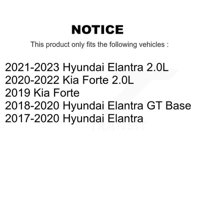 Suspension Shock Absorbers Rear Pair For Hyundai Elantra Kia Forte GT