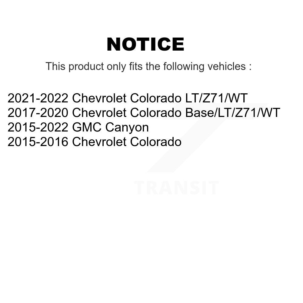 Suspension Shock Absorbers Rear Pair For Chevrolet Colorado GMC Canyon