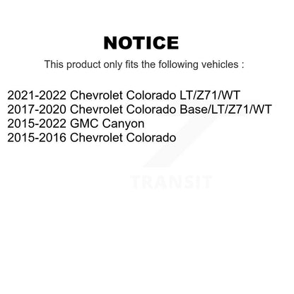 Suspension Shock Absorbers Rear Pair For Chevrolet Colorado GMC Canyon