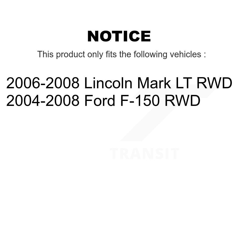 Suspension Shock Absorbers Rear Pair For Ford F-150 Lincoln Mark LT RWD