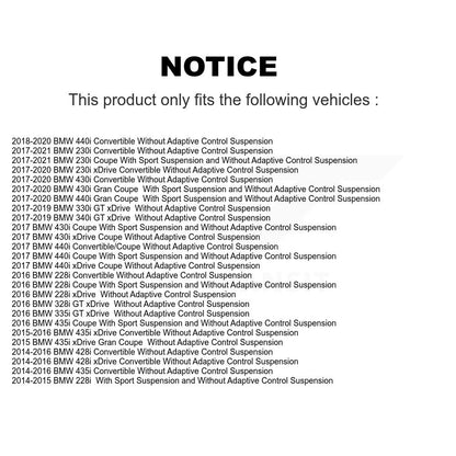 Shock Absorber Rear Pair For BMW 428i xDrive 230i 435i 228i Gran Coupe 430i 440i