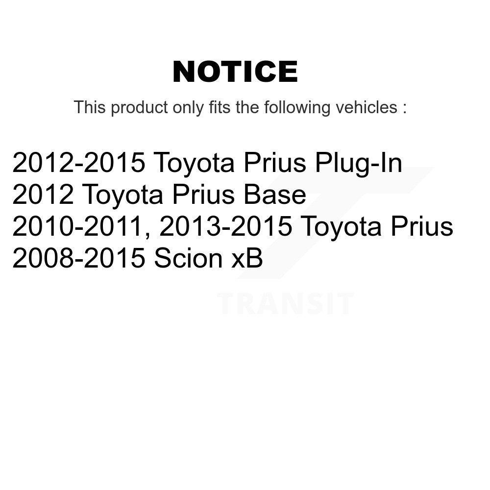 Suspension Shock Absorbers Rear Pair For Toyota Prius Scion xB Plug-In