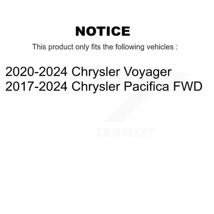 Suspension Shock Absorbers Rear Pair For Chrysler Pacifica Voyager