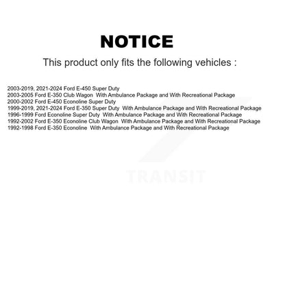 Suspension Strut Front Pair For Ford E-350 Super Duty E-450 Econoline Club Wagon