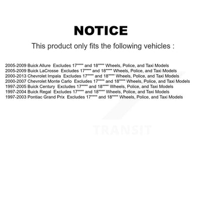Strut Spring Front Pair For Chevrolet Impala Buick LaCrosse Century Allure Monte