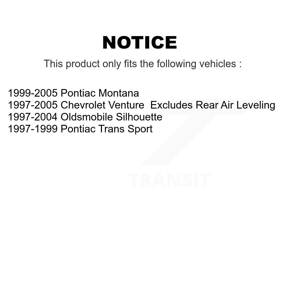 Strut & Spring Front Pair For Pontiac Montana Chevrolet Venture Oldsmobile Trans