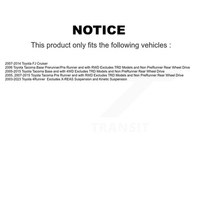 Complete Shocks Strut Coil Spring Front Kit For Toyota Tacoma 4Runner FJ Cruiser
