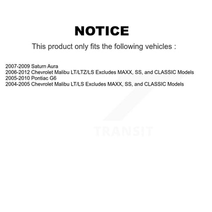 Complete Strut Coil Spring Front Kit For Chevrolet Malibu Pontiac G6 Saturn Aura