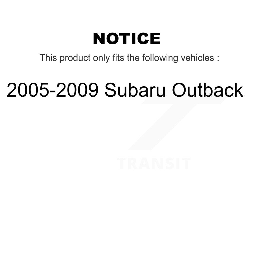 Complete Shocks Strut & Coil Spring Mount Rear Pair For 2005-2009 Subaru Outback