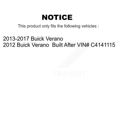 Complete Shocks Strut & Coil Spring Mount Assemblies Front Kit For Buick Verano