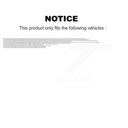 Complete Shocks Strut & Coil Spring Mount Assemblies Front Pair For Ford Fusion