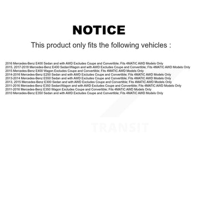 Complete Strut Coil Spring Front Pair For Mercedes-Benz E350 E400 E250 E550 E300